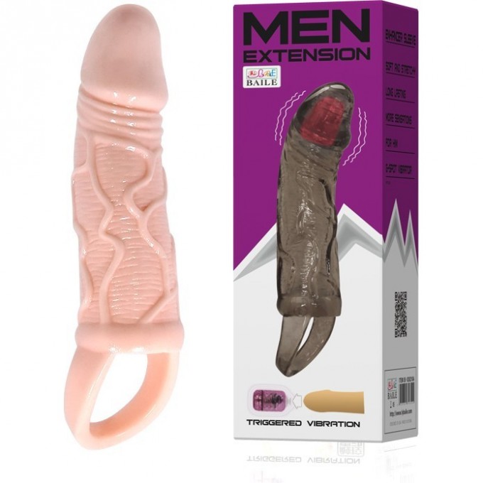 BAILE насадка-удлинитель с вибратором в головке BI-026210A