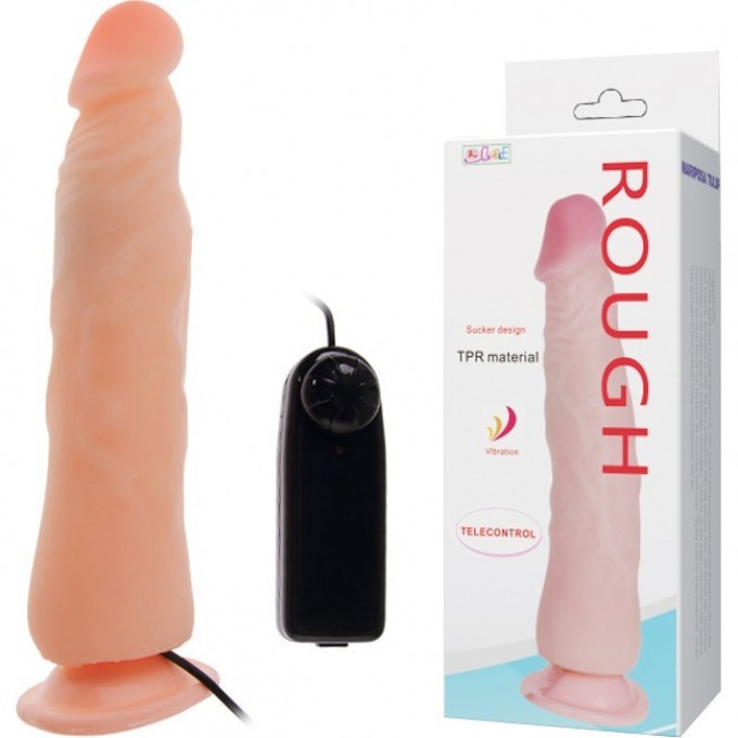 BAILE ROUGH вибромассажер реалистик на присоске ROUGH BW-008068A